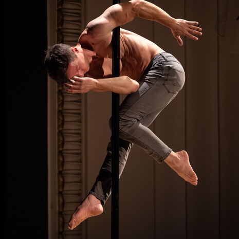 EinKlang – Musik und Tanz - 05. Juli - Tänzer: Danilo Dück (Poledance), Fotograf: Jo Titze