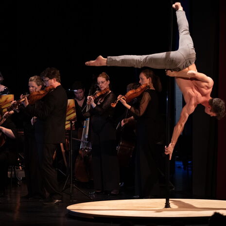 EinKlang – Musik und Tanz - 05. Juli - Tänzer: Danilo Dück (Poledance), Fotograf: Jo Titze